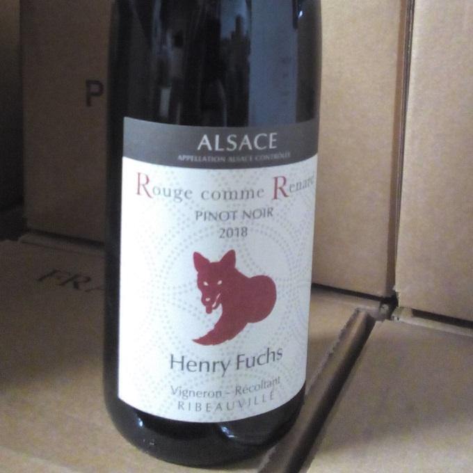 Rouge Comme Renard Pinot Noir 2018, Domaine Fuchs - Christopher Piper Wines Ltd